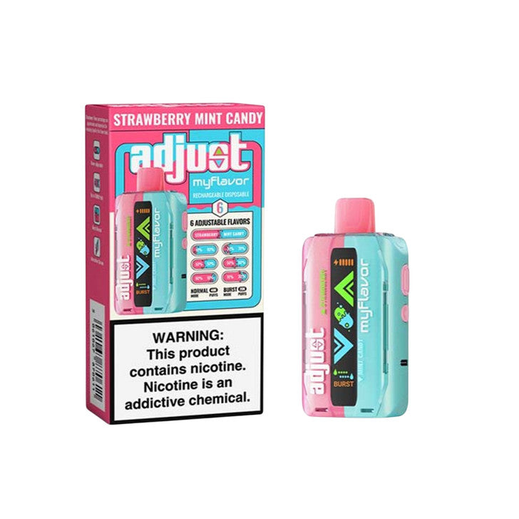 Strawberry Mint Candy - Adjust My Flavor 40000 Disposable