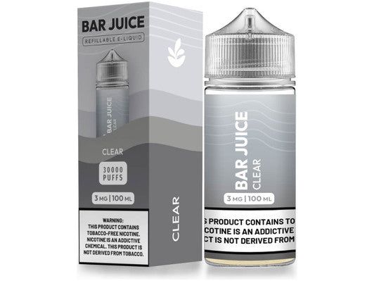 Bar Juice E-Liquid - Clear 100ML Bottle