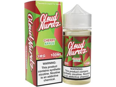 Cloud Nurdz E-Liquid - Cherry Apple 100ML Bottle