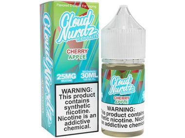 Cloud Nurdz E-Liquid - Cherry Apple Salts Iced 30ML Bottle