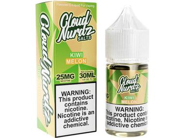 Cloud Nurdz E-Liquid - Kiwi Melon Salts 30ML Bottle