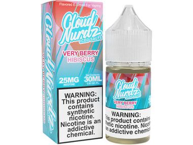Cloud Nurdz E-Liquid - Very Berry Hibiscus Salts 30ML Bottle