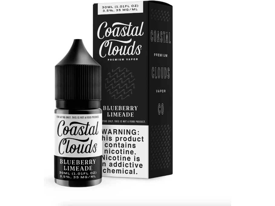 Coastal Clouds Salt E-Liquid - Blueberry Limeade 30ML Bottle
