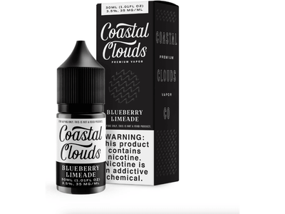 Coastal Clouds Salt E-Liquid - Blueberry Limeade 30ML Bottle