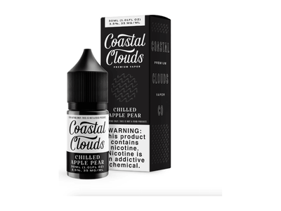 Coastal Clouds Salt E-Liquid - Chilled Apple Pear 30ML Bottle