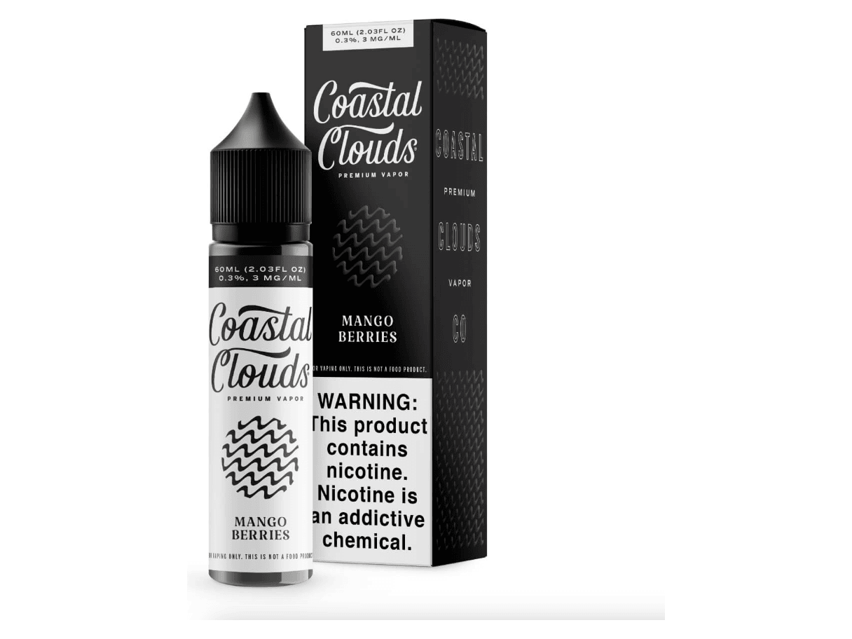 Coastal Clouds E-Liquid - Mango Berries 60ML Bottle