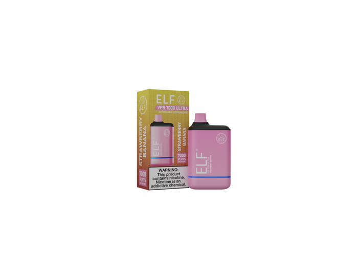 ELF VPR 7000 Disposable Vape - Strawberry banana
