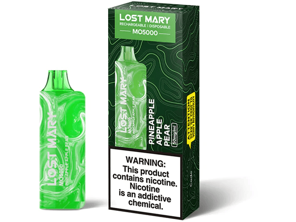 ElfBar_LostMary_MO5000_DisposableVape_PineappleApplePear_device_box