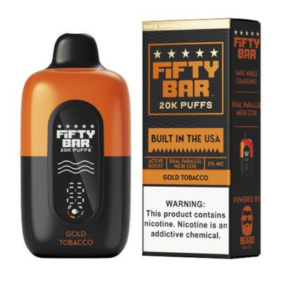 Gold Tobacco – Fifty Bar V2 20K Disposable