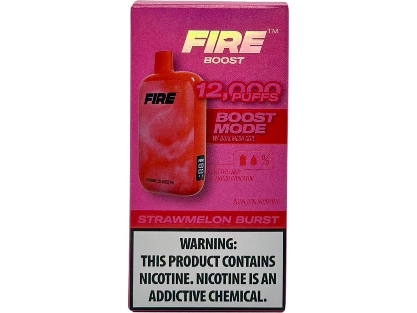 Fire Boots Disposable Vape Front Packaging Strawmelon Burst