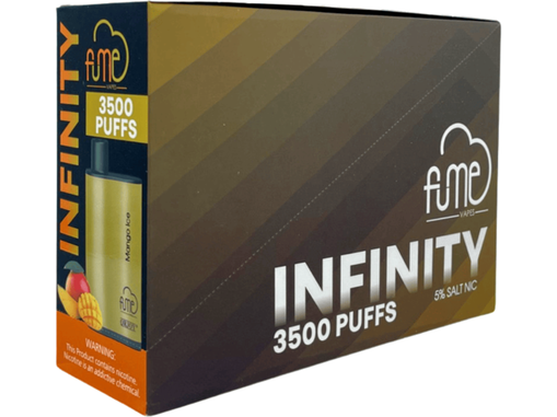 Fume Infinity Mango Ice Flavor - Disposable vape Box / Brick packaging 3500 puffs