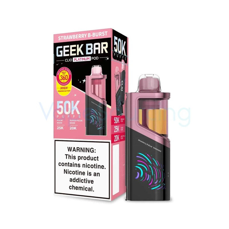 Strawberry B-Burst - Geek Bar Clio 50k Disposable Pod
