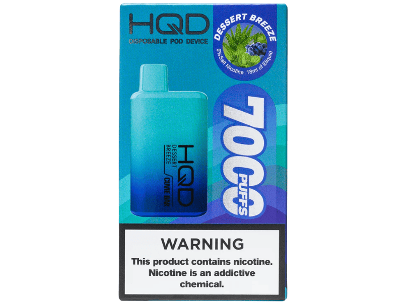HQD Cuvie Bar Dessert Breeze disposable vape device box