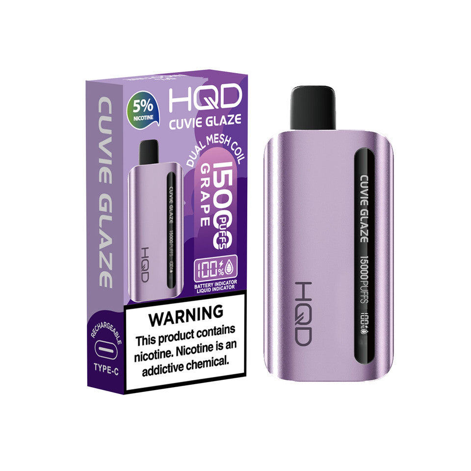 Hqd Cuvie Glaze Disposable Vape 12000 - Grape