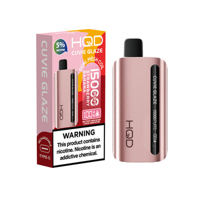Hqd Cuvie Glaze Disposable Vape 15000 - Strawberry Banana