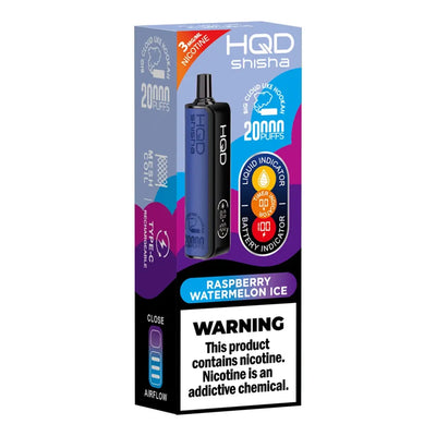 Raspberry Watermelon Ice - HQD Shisha 20k Disposable