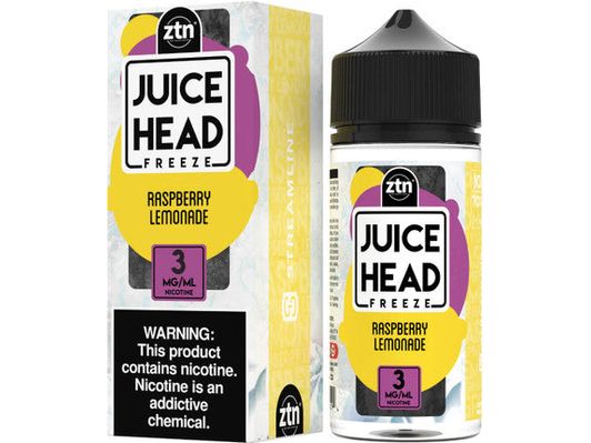 Juice Head E-Liquid - Raspberry Lemonade Freeze 100ML Bottle