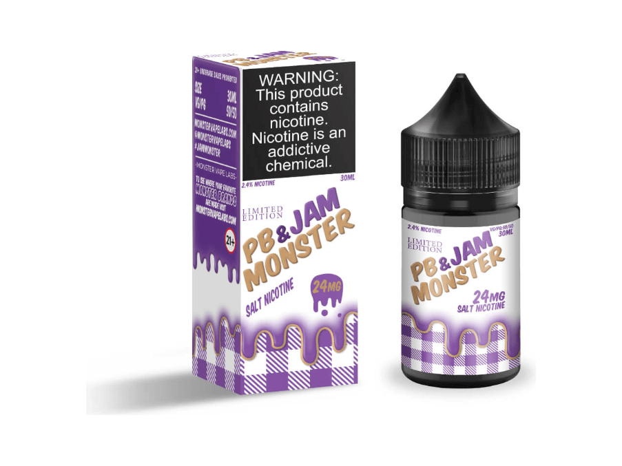 PB And Jam Monster E-Liquid - Grape 30ML Bottle