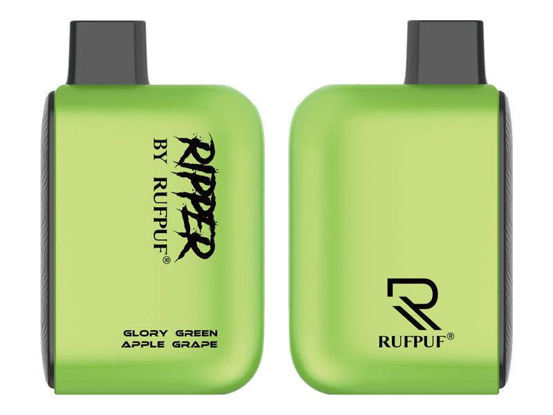 Ripper By Rufpuf Glory Green Apple Grape Disposable Vape