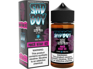 Sad Boy E-Liquid - Punch Berry Ice 100ML Bottle