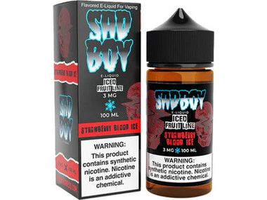 Sadboy E-Liquid - Strawberry Blood Ice 100ML Bottle
