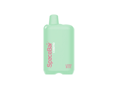 Spacebar Cosmo Lush Ice flavored disposable vape device.