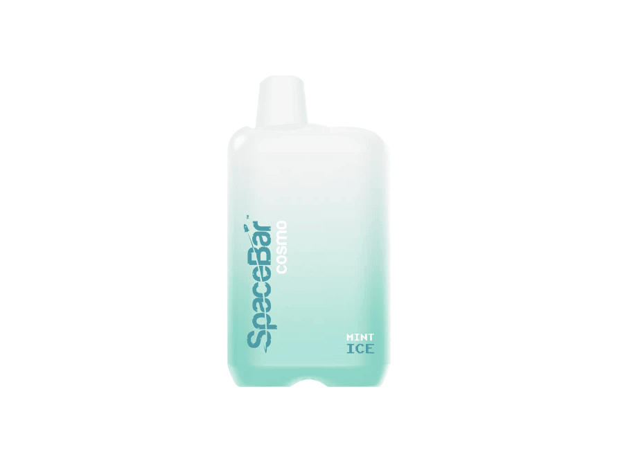 Spacebar Cosmo Mint Ice flavored disposable vape device.