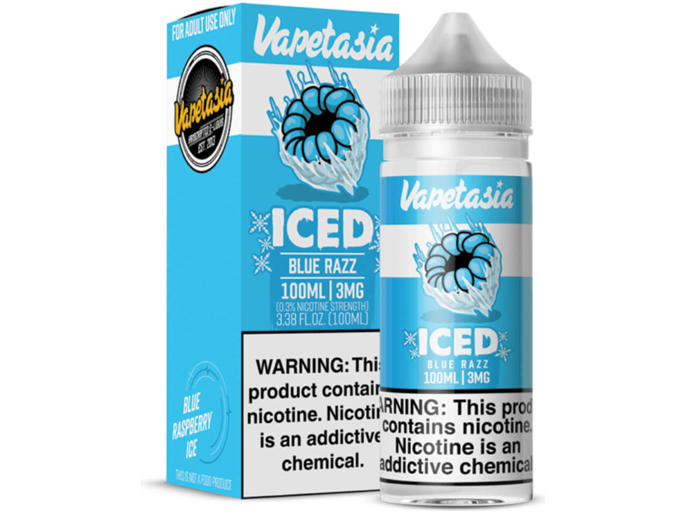 Vapetasia E-Liquid - Blue Razz Iced 100ML Bottle
