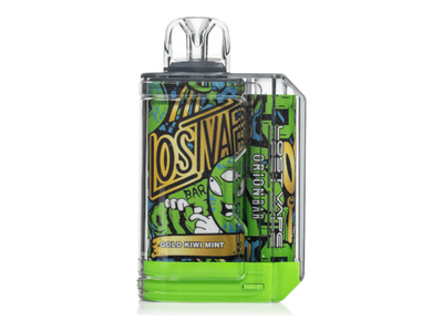 Lost Vape Orion Bar Gold Kiwi Mint flavored disposable vape device.