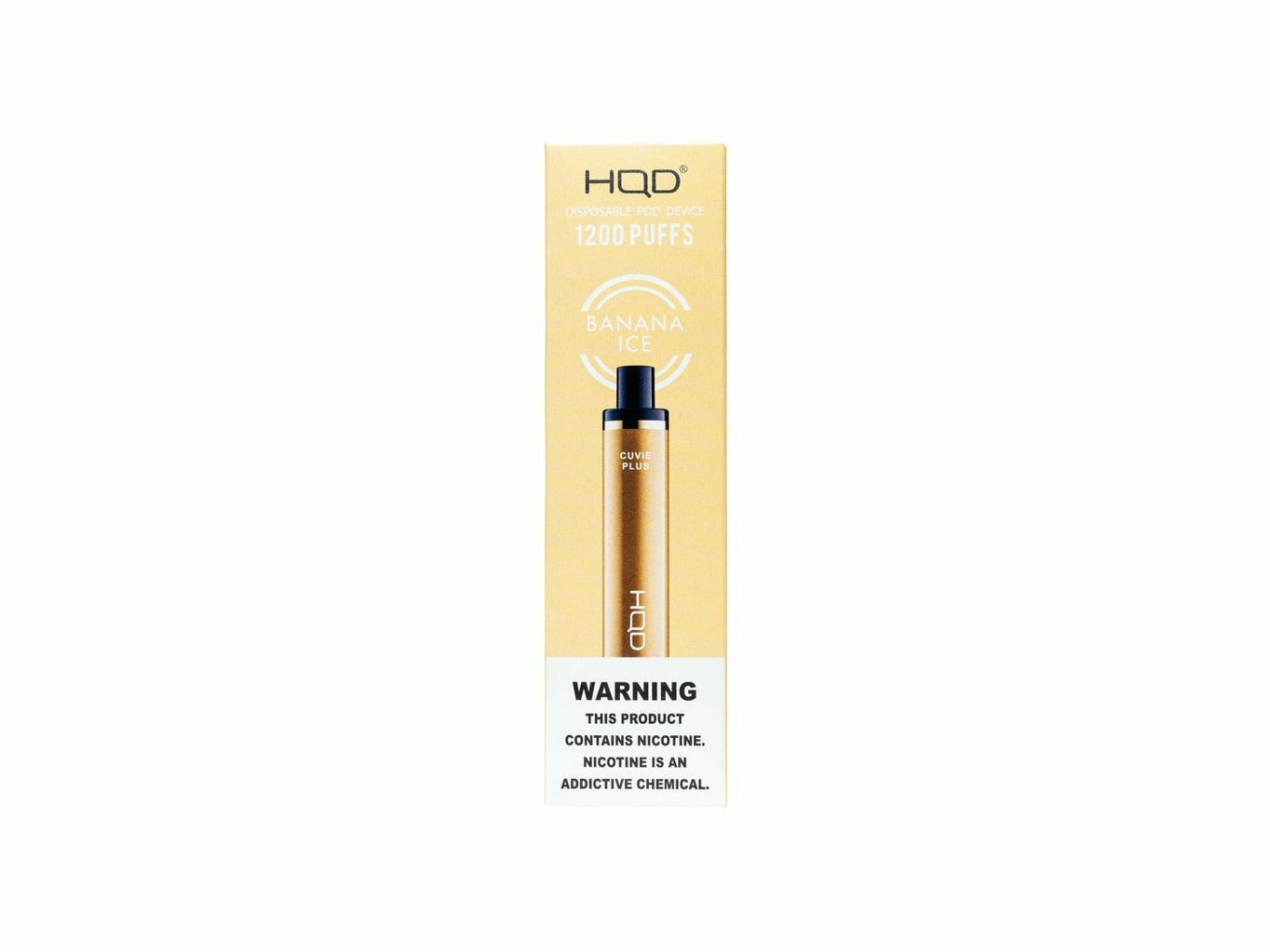 Banana Ice HQD Cuvie Plus original disposable box