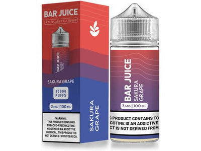 Bar Juice E-Liquid - Sakura grape 100ML Bottle 