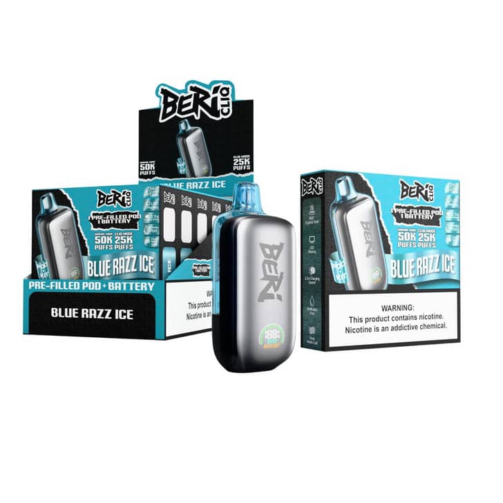 Blue Razz Ice - Beri Cliq 50k Disposable Kit