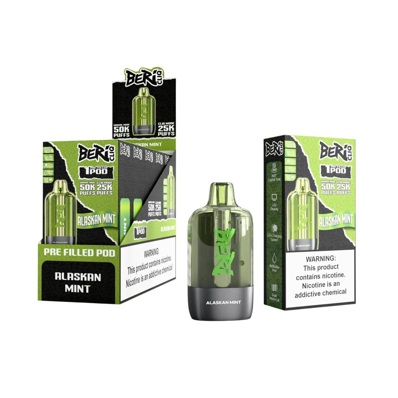 Alaskan Mint - Beri Cliq 50k Disposable Pod
