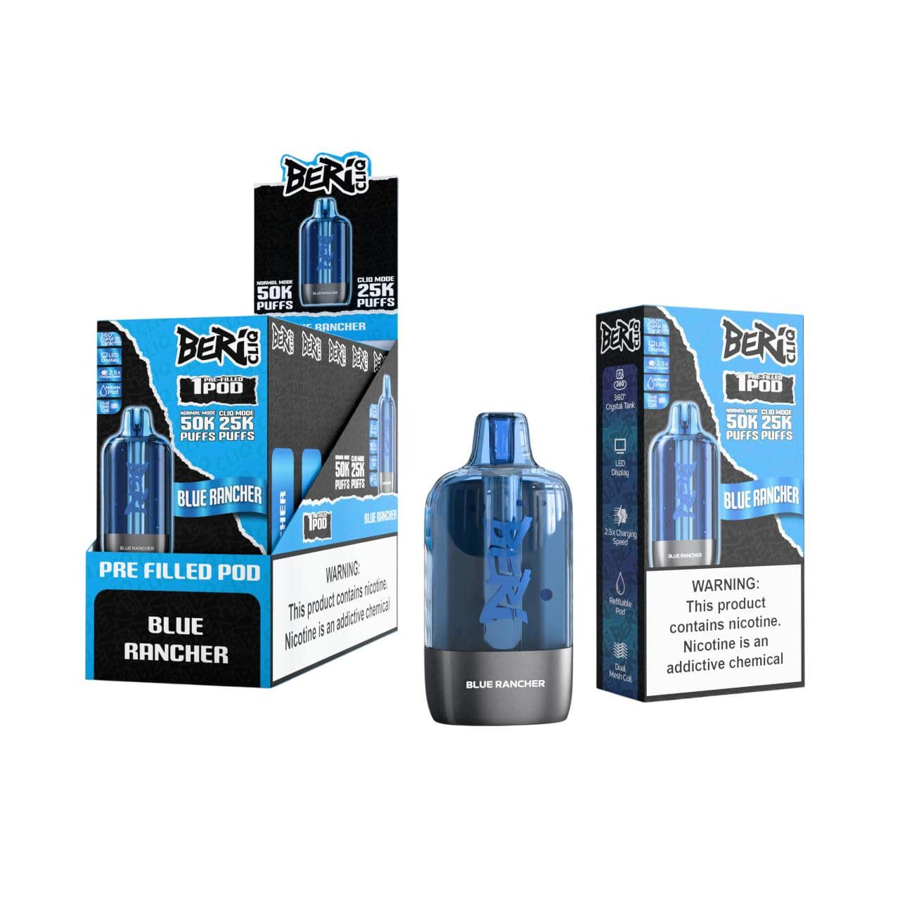 Blue Rancher - Beri Cliq 50k Disposable Pod