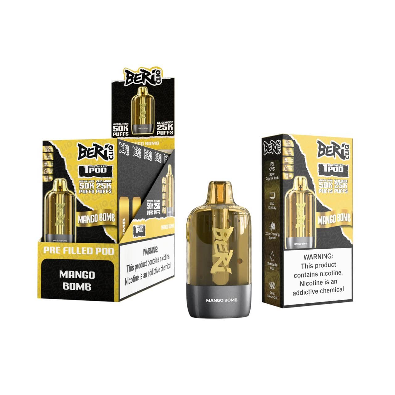 Mango Bomb - Beri Cliq 50k Disposable Pod