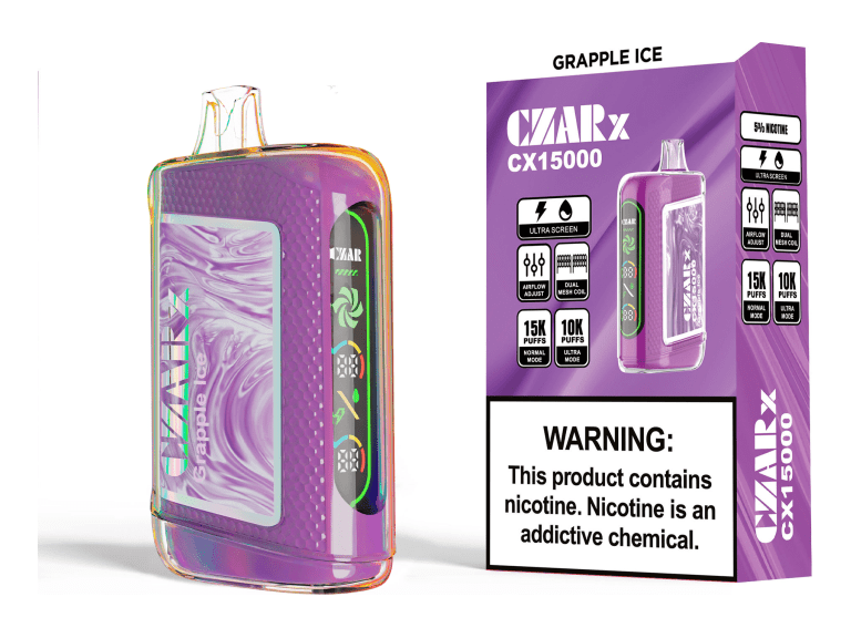 CZAR CX15000 Disposable Vape - Grapple Ice