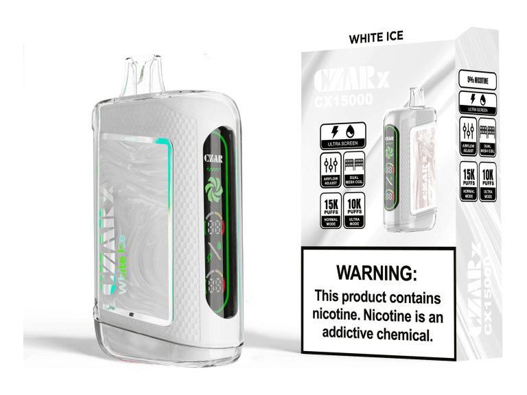 CZAR CX15000 Disposable Vape - White Ice