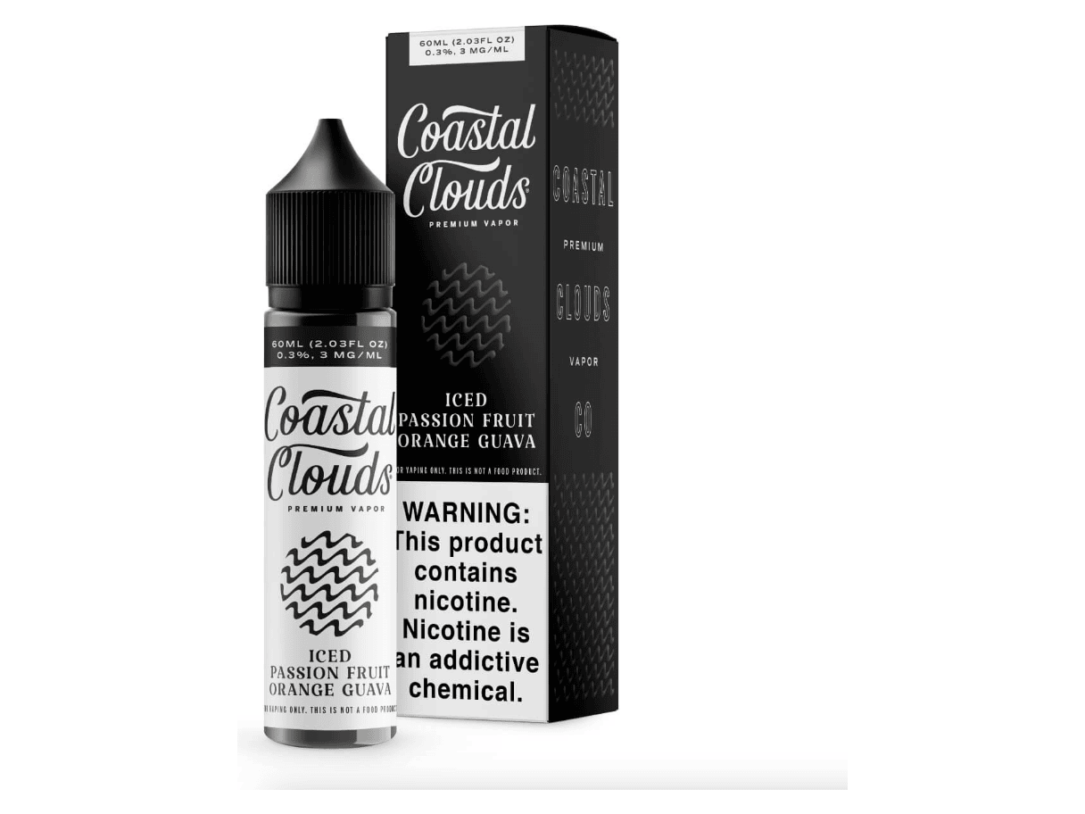 Coastal Clouds Iced E-Liquid - Passion Fruit Orange Guava 60ML Bottle 