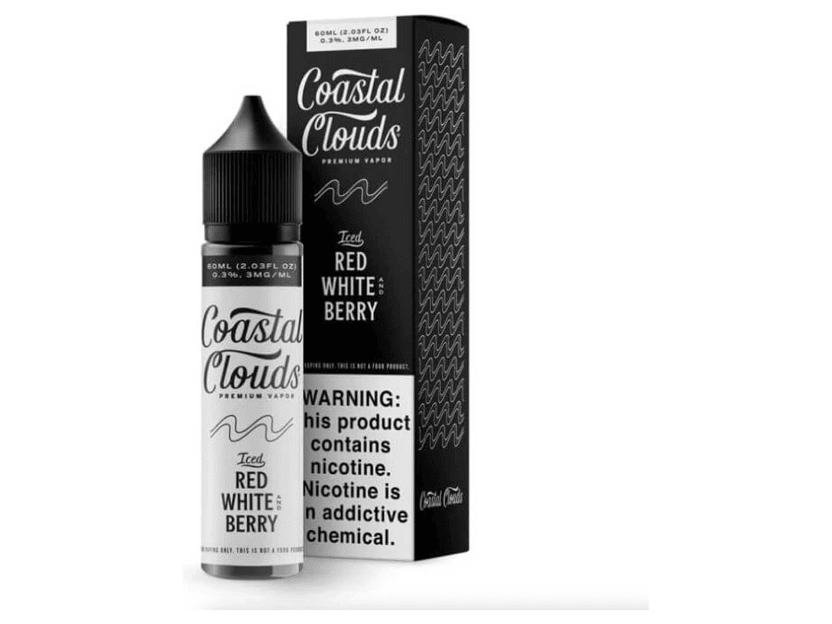 Coastal Clouds Iced E-Liquid - Red White Berry 60ML Bottle 