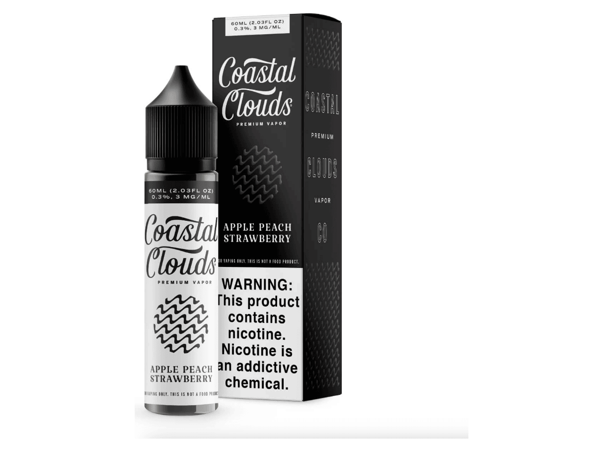 Coastal Clouds E-Liquid - Apple Peach Strawberry 60ML Bottle 