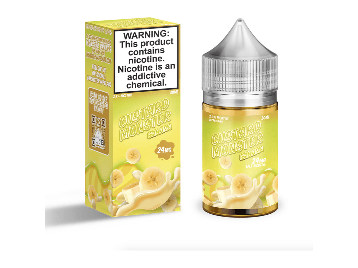 Custard Monster E-Liquid - Banana 30ML Bottle 