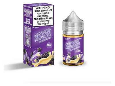 Custard Monster Salt E-Liquid - Blackberry 30ML Bottle