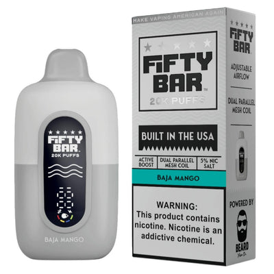 Baja Mango - Fifty Bar V2 White Series 20K Vape
