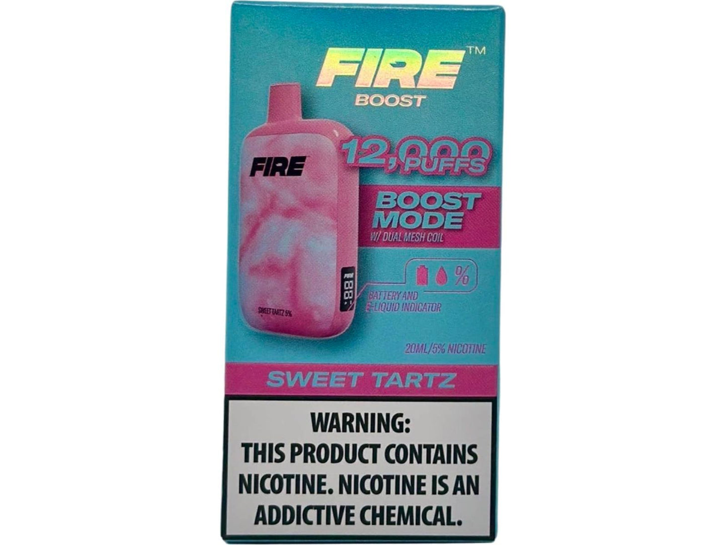 Fire Boots Disposable Vape Front Packaging Sweet Tartz 