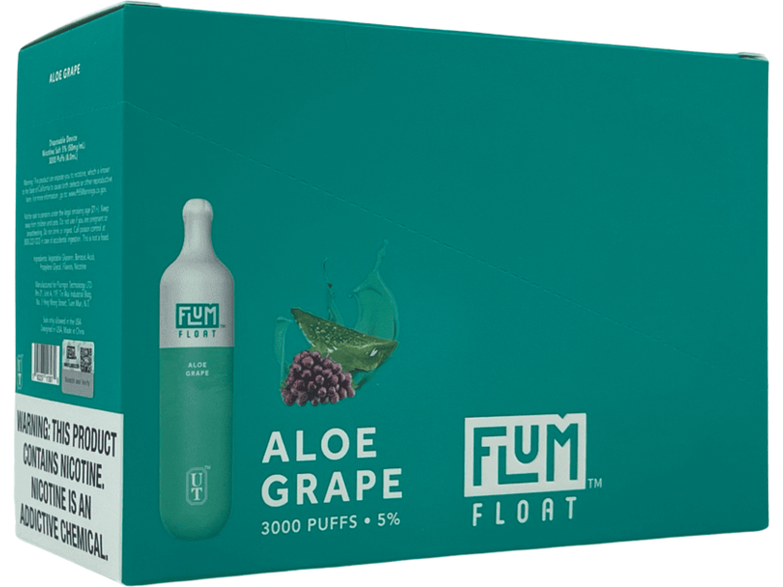 Flum Float Aloe Grape Flavor Box / Brick disposable vape