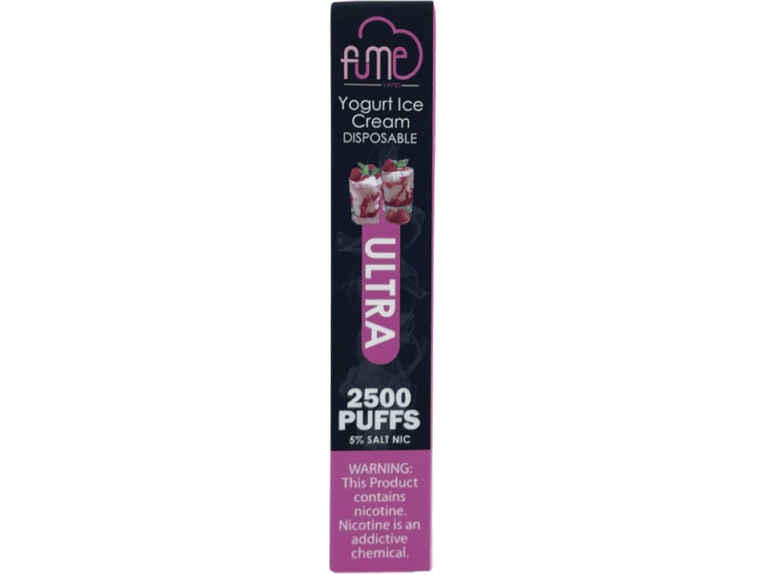 Fume Ultra Yogurt Ice Cream Flavor - Disposable vape front packaging 2500 puffs