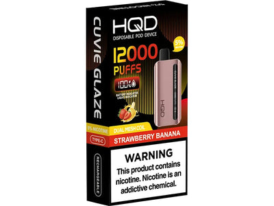 Hqd Cuvie Glaze Disposable Vape 12000 - Strawberry Banana 