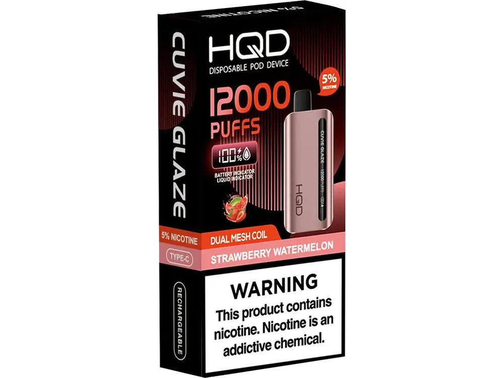 Hqd Cuvie Glaze Disposable Vape 12000 - Strawberry Watermelon 