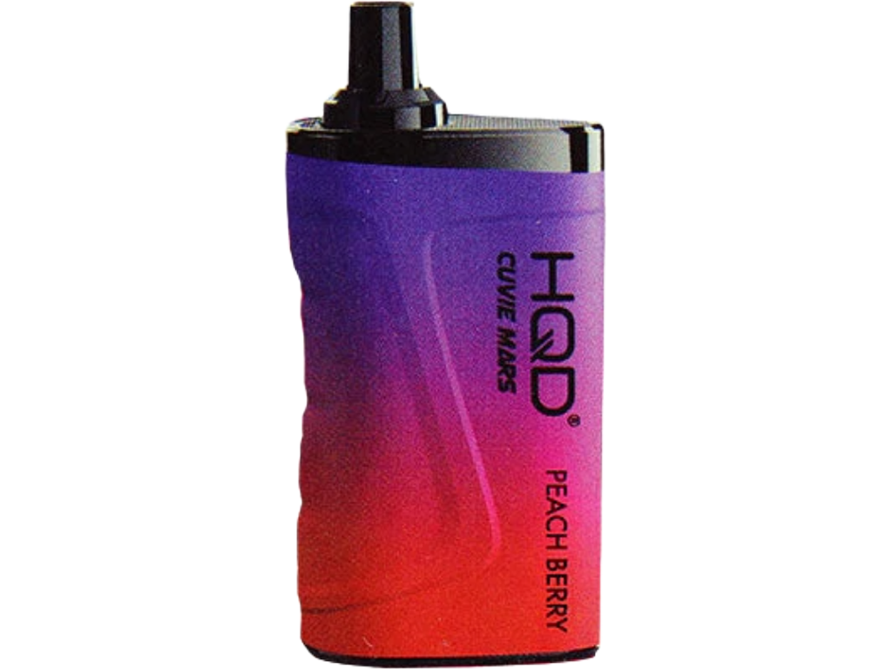 HQD Cuvie Mars Peach Berry flavored disposable vape device box