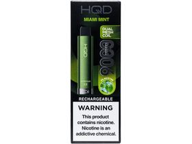 HQD Cuvie Plus 2.0 Miami Mint flavored disposable vape device.